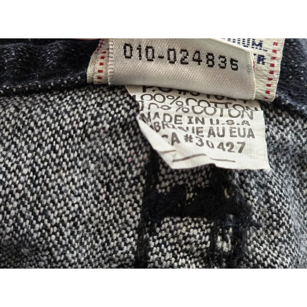 VTG True Religion Y2K Flap Pocket‎ Made In USA Black Denim Size 34 -34x33 VG